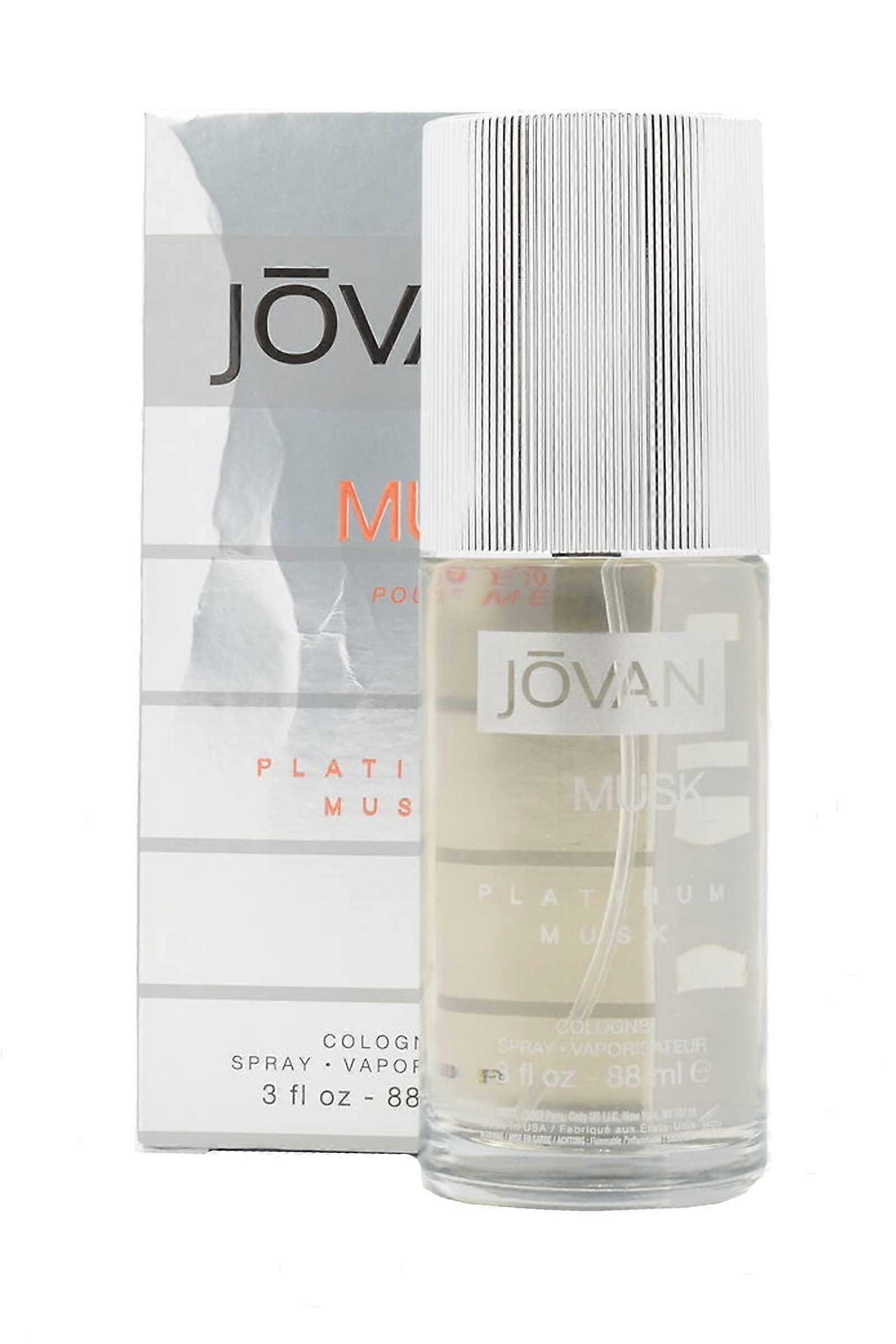 Jovan Platinum Musk for Men Eau de Cologne Spray 88ml