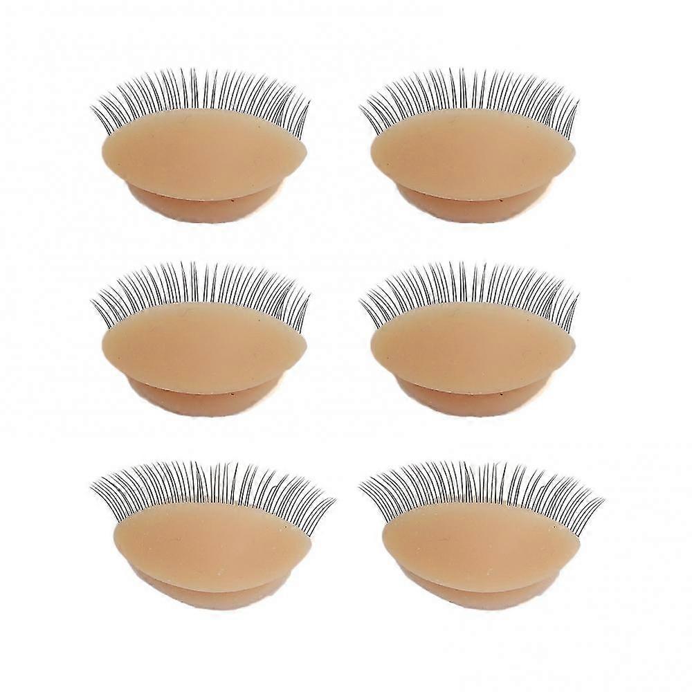 Replacement Eyelids for Mannequin Head with Removable Eyelashes for Eyelash Extension Practice