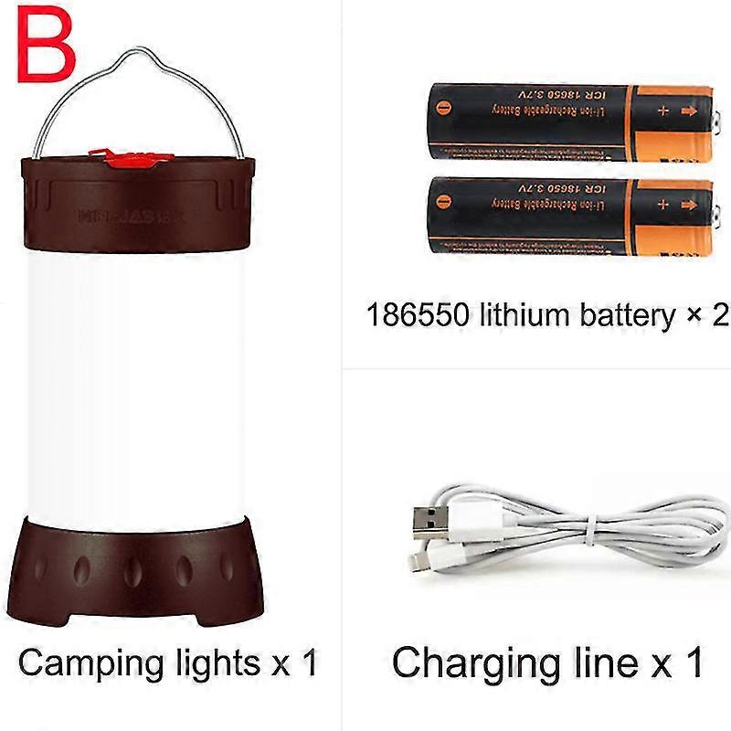 Led Camping Light Usb Rechargeable Work Light Waterproof Searchlight Emergency Lamp