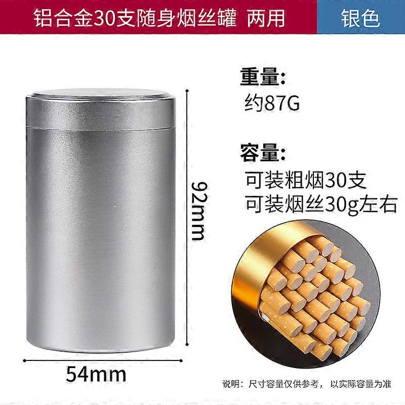 Waterdichte anti-druk aluminiumlegering rookpijp metalen sigarettendoos grote capaciteit rooktin mannen en vrouwen dikke sigarettendoos draagbare sigaret H