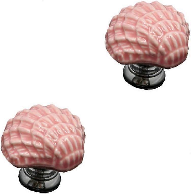 4pcs Ceramic knobs for Dresser Drawers Coastal knobs Shell sea knobs Shell Drawer Handles Shell Handles Shell knob