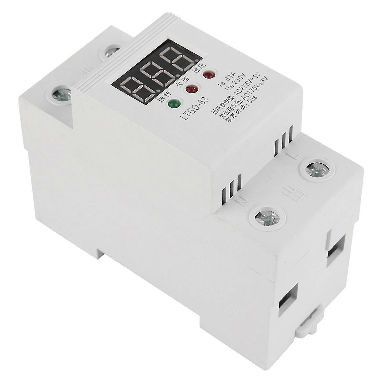 ACVoltageProtectorRelay230V2P/63ADigitalUndervoltageReconnect