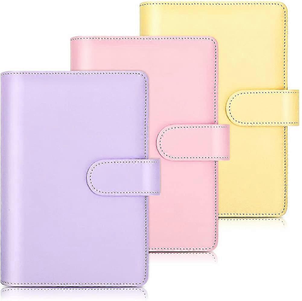 A6 Pu Leather Notebook Cover, 6-ring Refillable Binder, Personal Organizer