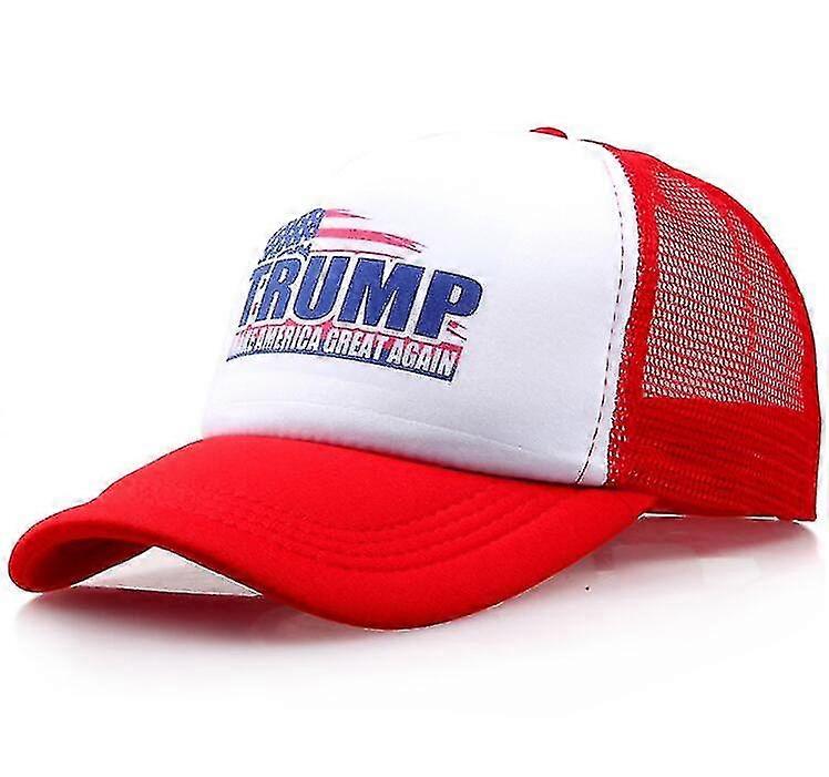 Mesh Summer Make America Great Again Print Trucker Caps Donald Trump Men Women High Quality Flat Bill Snapback Hats Breathable
