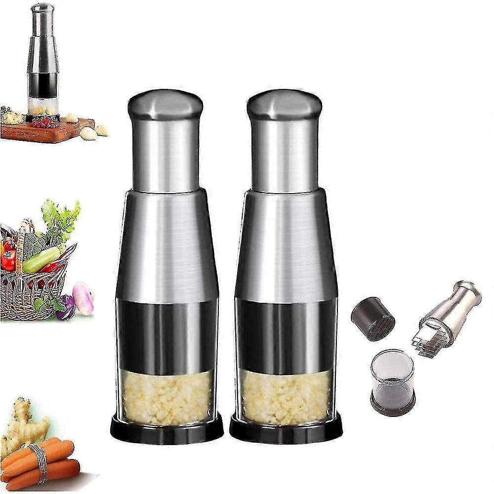 1-3st Lökhackare Manuell Handpress Vitlök Vegetabilisk Matskärare Processor