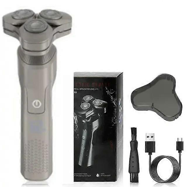 Resuxi -0272 Men's Electric Shaver Magnetic Suction Blade Multifunctional Rechargeable Portable Water Washing Beard Knife