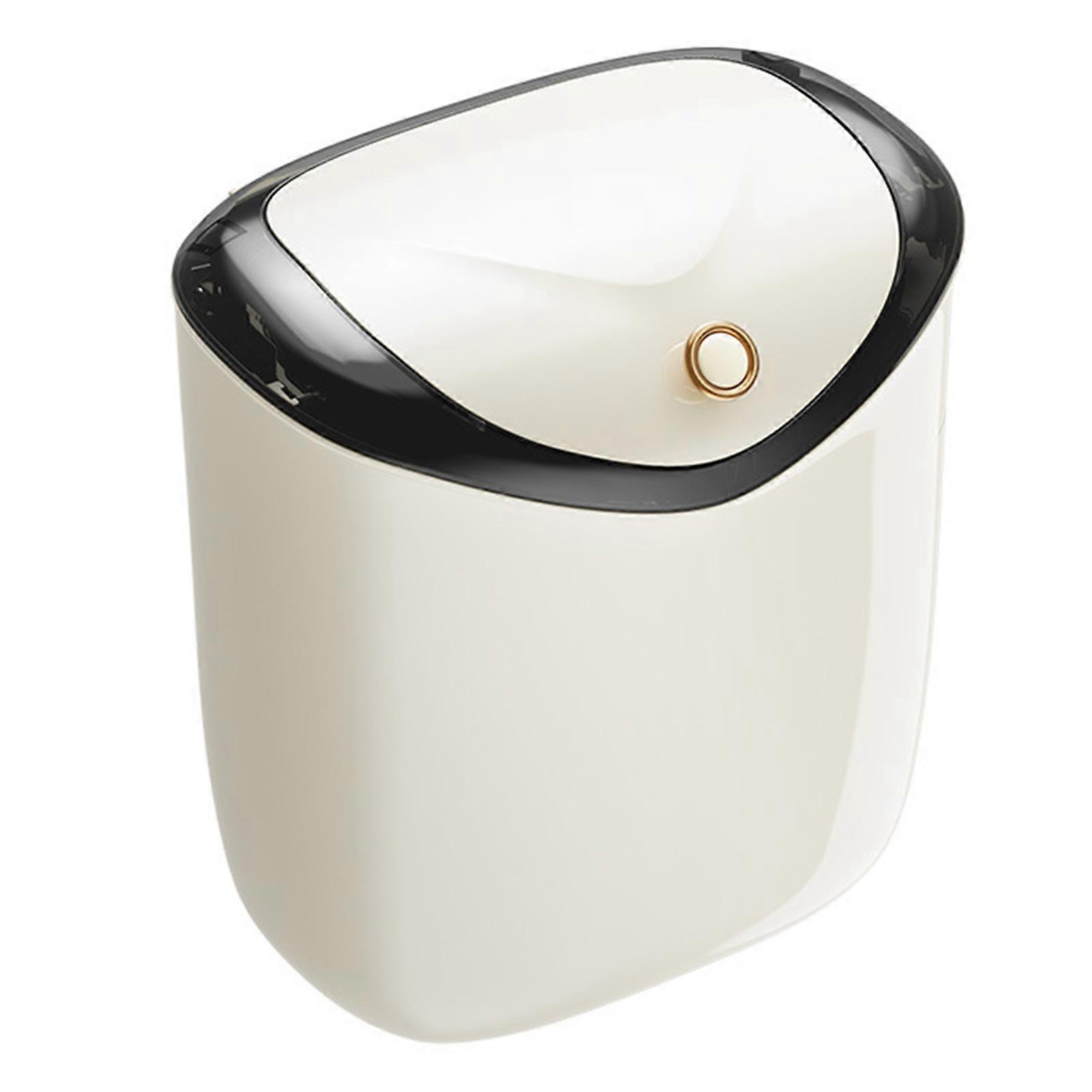 Kitchen Wall-mounted Garbage Can Load-beraing Sliding Closure Practical Ash-bin for Bathroom