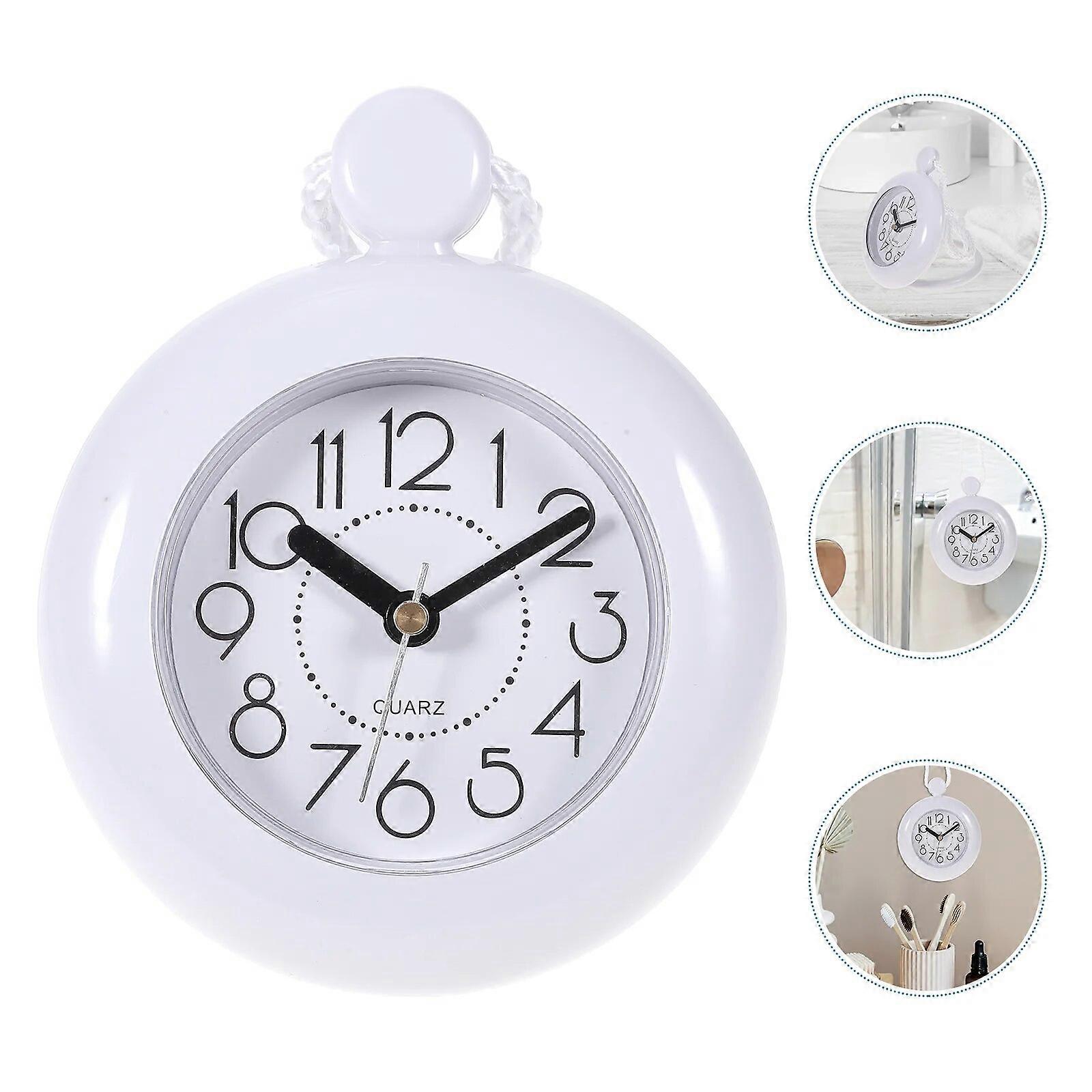 Bathroom Waterproof Wall Clock Mute Water-proof Countdown Timer Hanging Plastic Clocks Toilet