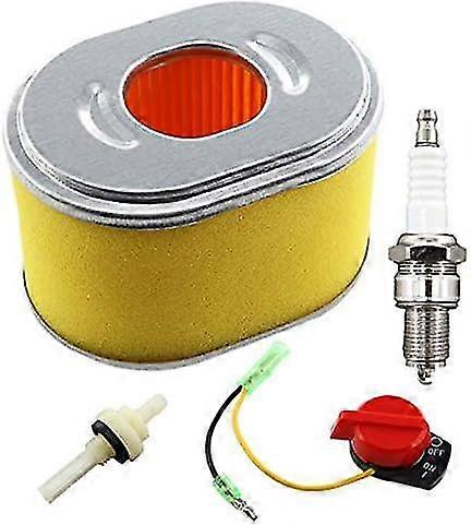 Air Filter With Spark Plug, Fuel Filter, Stop Switch For Lumag Rp-1100 Pro Rp1100 Vibratory Plate With Loncin Engine Replaces 17210-zh8-820