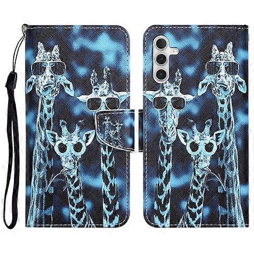 For Samsung Galaxy S23 FE 5G Colored Drawing Leather Mobile Phone Case