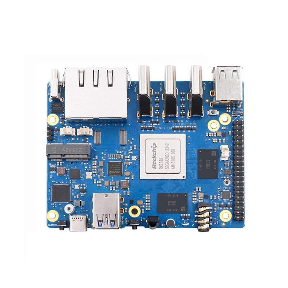 For 5 Plus 8GB RAM Single Board Computer RK3588 PCIE Module External Wifi6 Pi5 Plus Demo Developmen