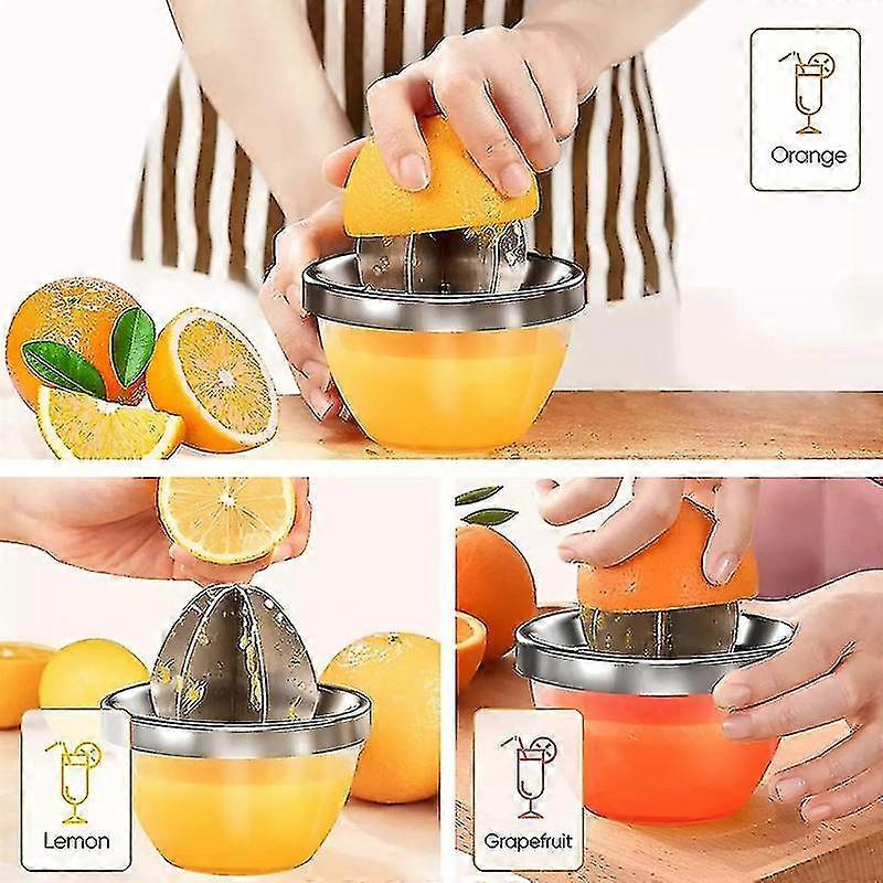 Yaju Lemon Orange Juicer Manual Hand Squeezer With Built-in Transparent Measuring Cup For (1pcs)