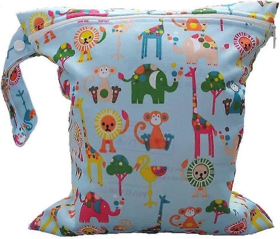 Baby Toddler Waterproof Zipper Reusable Cloth Diaper Bag For Heilwiy Mom Gift