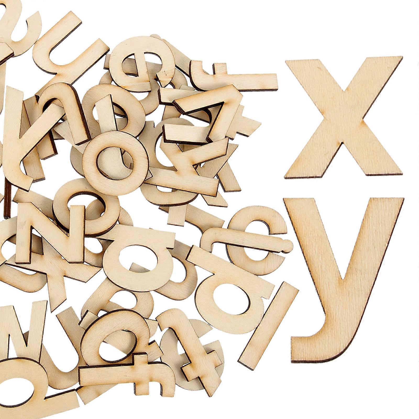 1 Set of Wooden Alphabet Graffiti Unfinished Wooden Letter Wooden Letter Decoration Craft