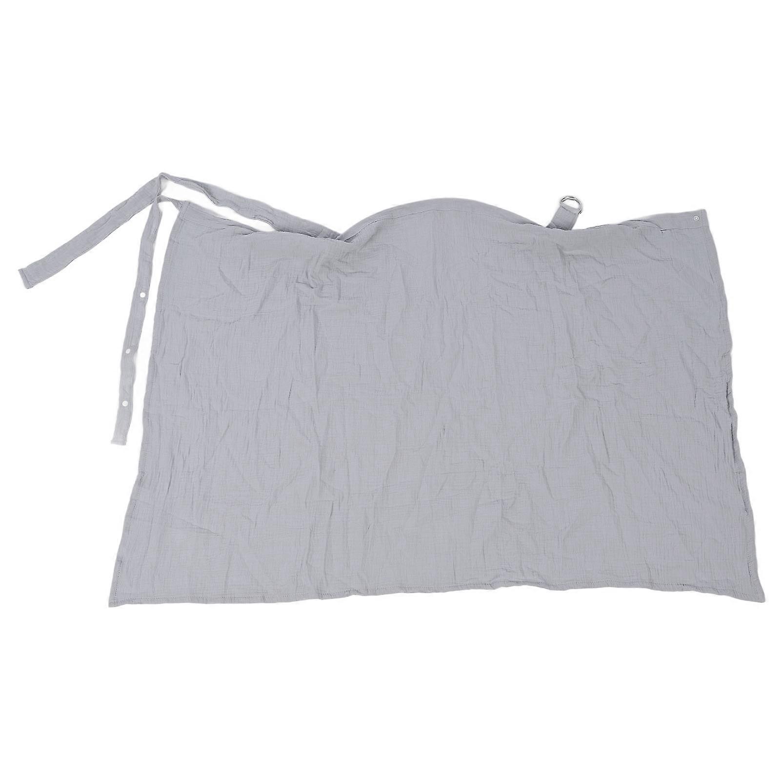 Nursing Cover for Breastfeeding Privacy Protection Breathable Cotton Multi Use Breastfeeding Cover Up Grey