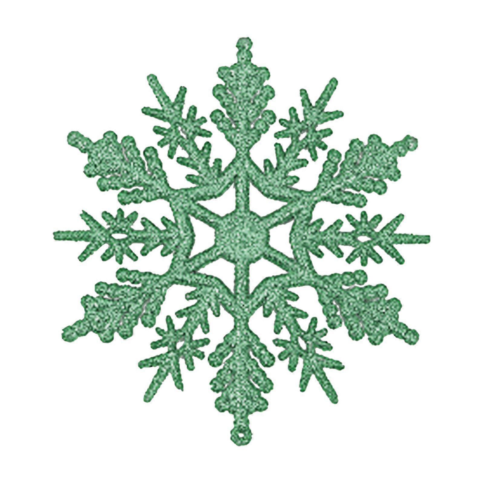 24%スノーフレーククリスマスデコレーションクリスマスツリーデコレーション会場プログラムペンダント7.5cm