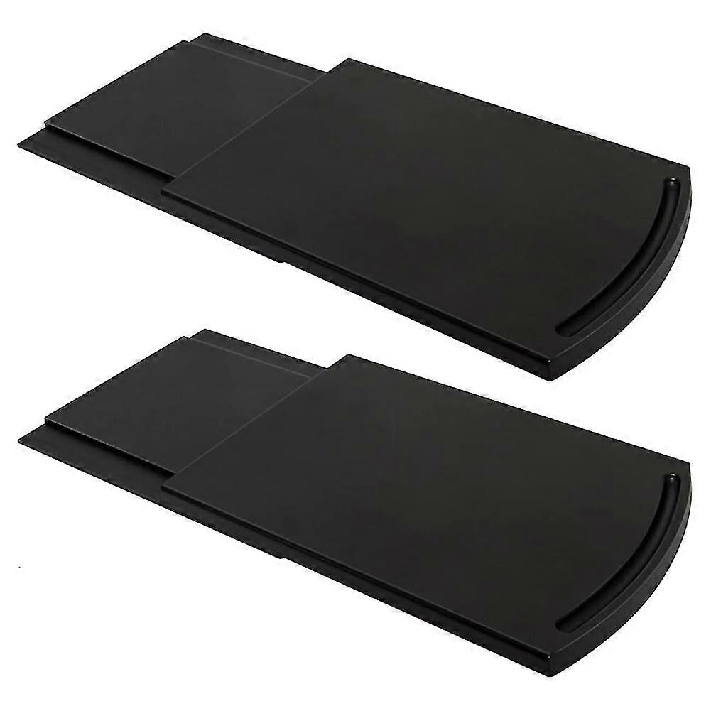 2 Pcs Kitchen Caddy Sliding Tray For Coffee Maker, Appliance Slider Coffee Maker Slider With Smooth