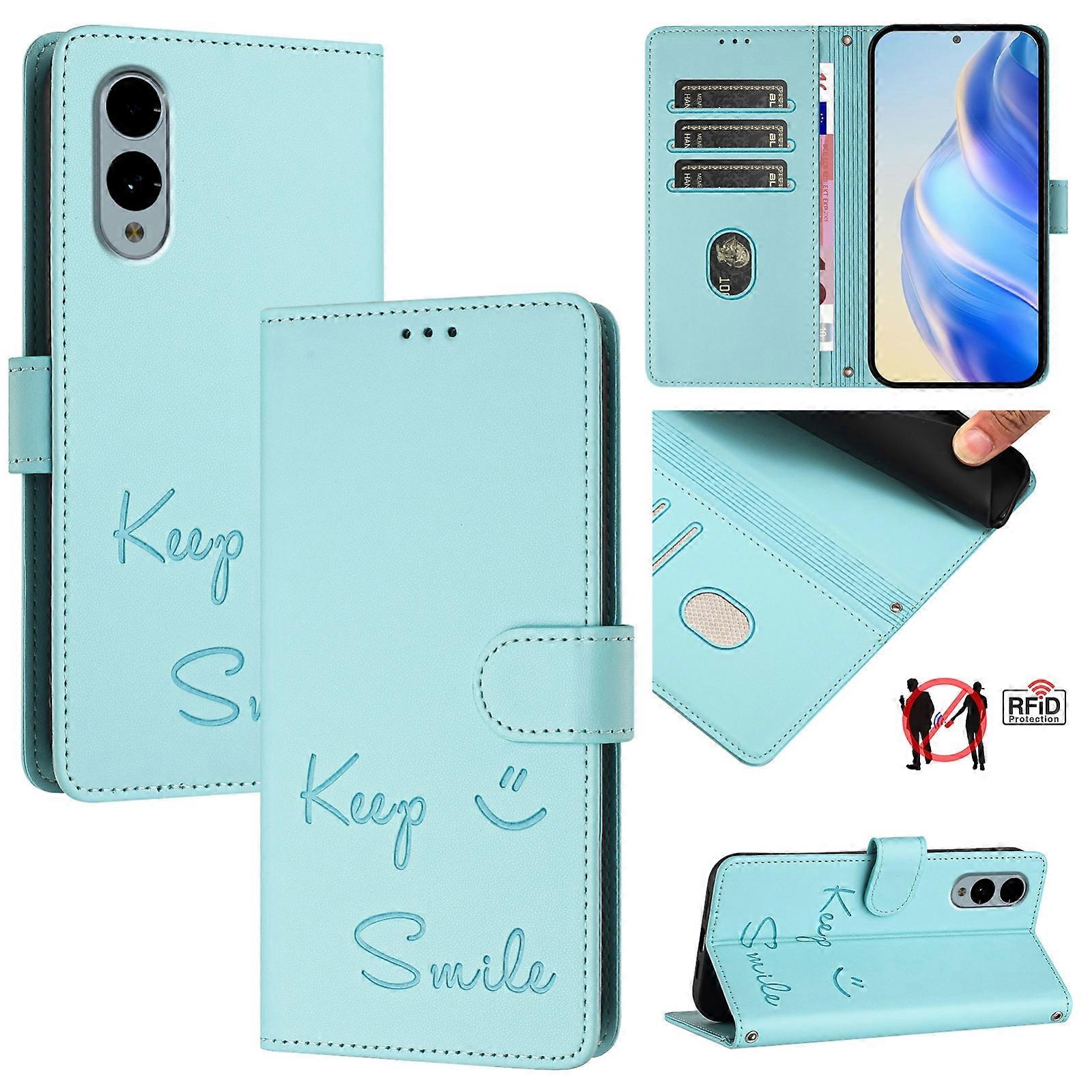 Smile RFID Leather Phone Case For Fujitsu Arrows We2