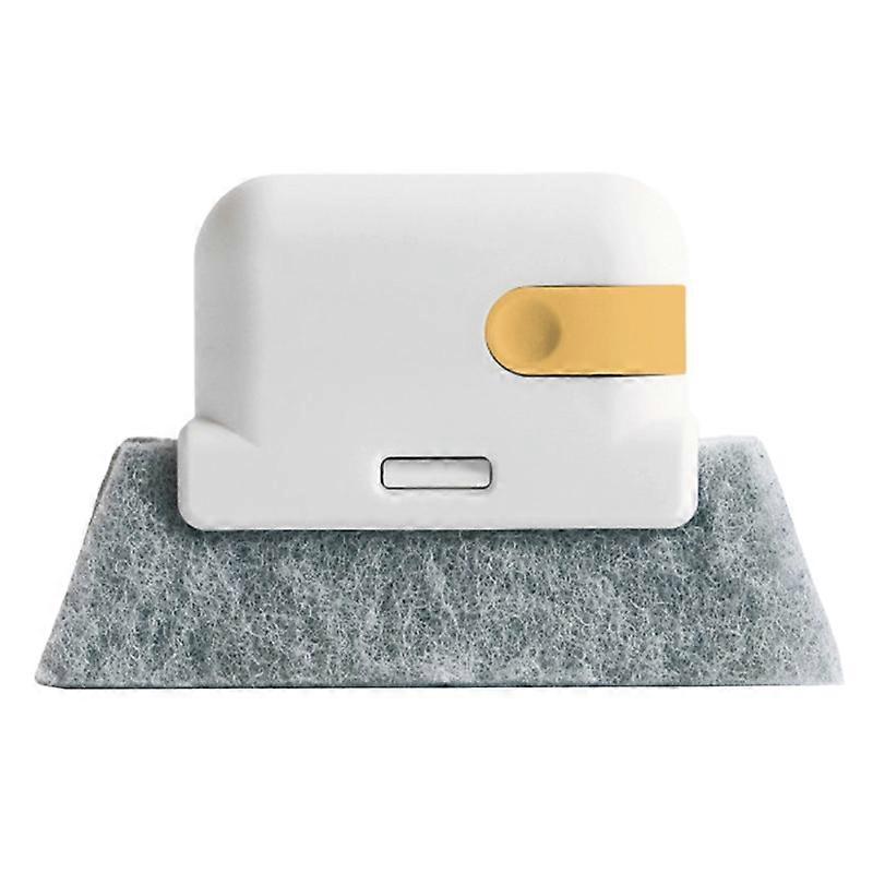Hand-held 2-In-1 Window Groove Cleaning Brush PP Tile Lines Floor Gap Cleaning Cloth for Sliding Doors