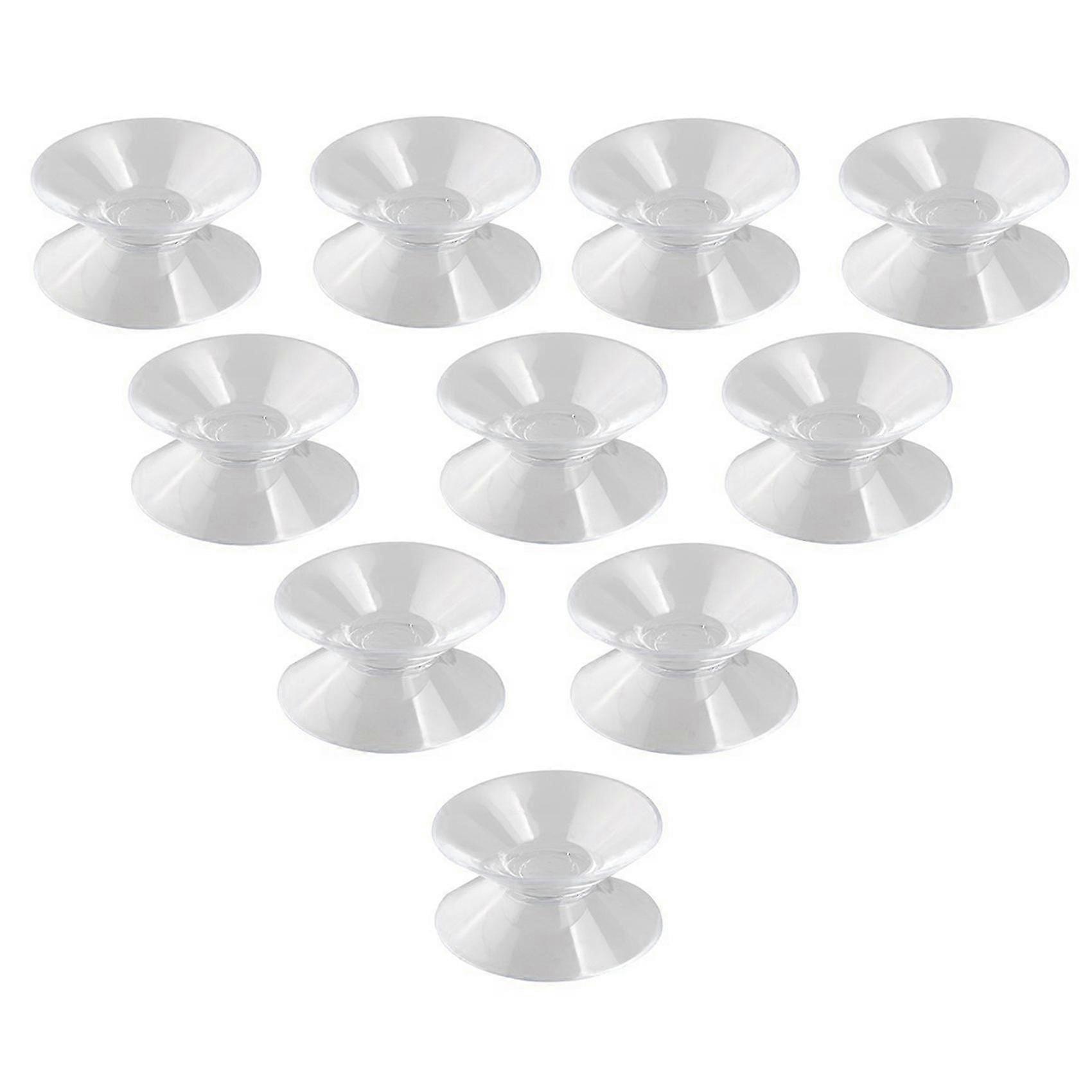 Car 18 Pcs Clear Soft Plastic Double Sided Suction Cup