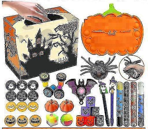 Halloween Blind Box Halloween Decompression Spoof Toys Fun Blind Box W-01 60pc