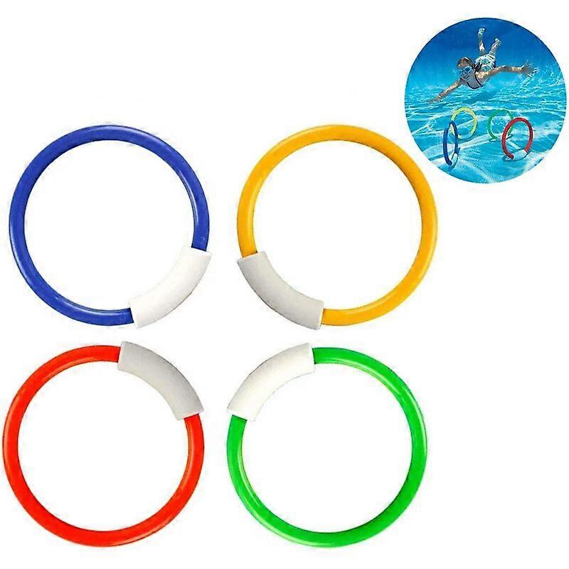 Children's Pool Dive Rings Safe Water Swimming 4pcs