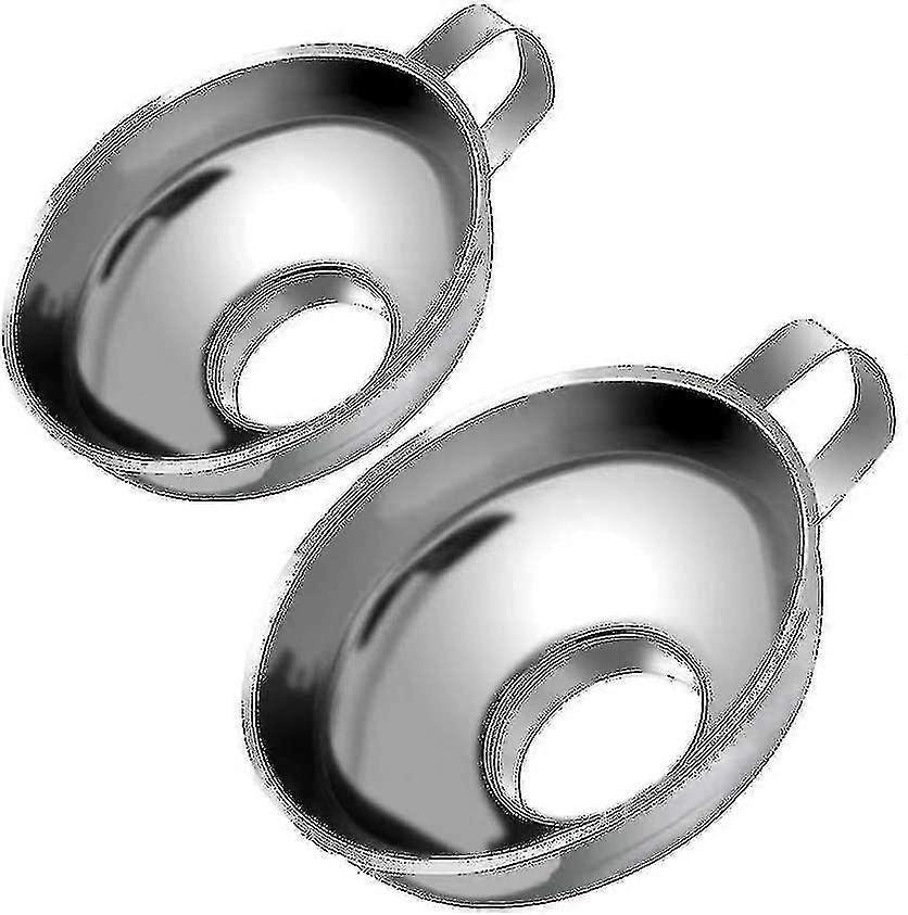 Large Caliber Jam Funnel Stainless Steel Conical Funnel,2 Pcs