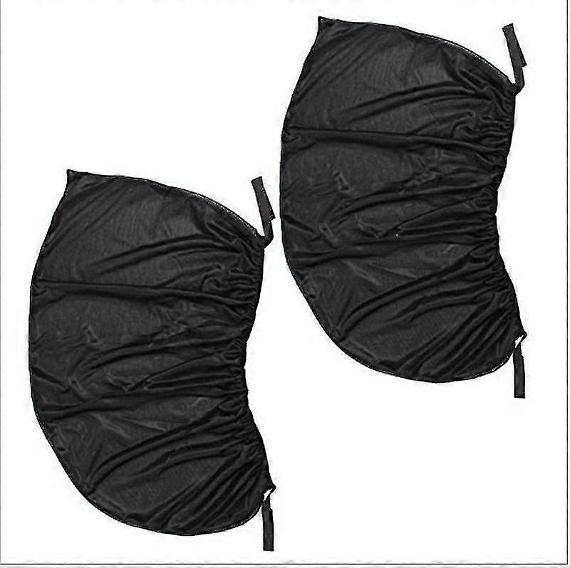 2pcs Car Sunscreen Accessories Portable Window Sun Shade Anti-mosquito Mesh