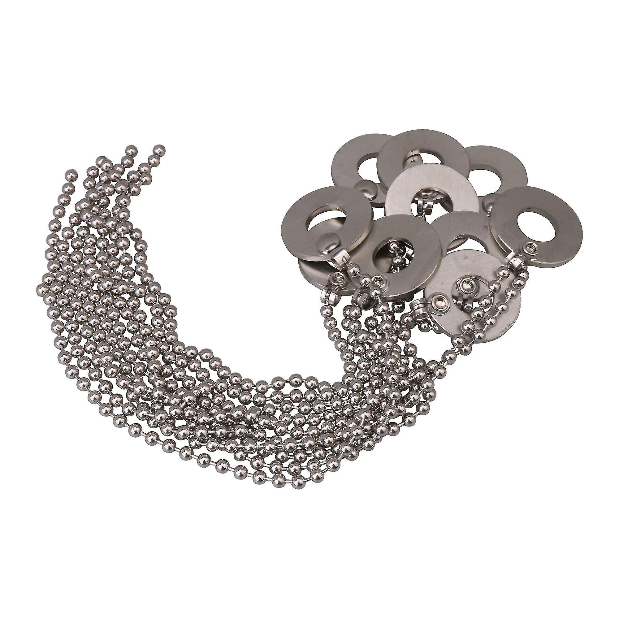 Cymbals 10pcs Silver Alloy Percussion Cymbal Sizzler For Drum Inner Dia 14mm