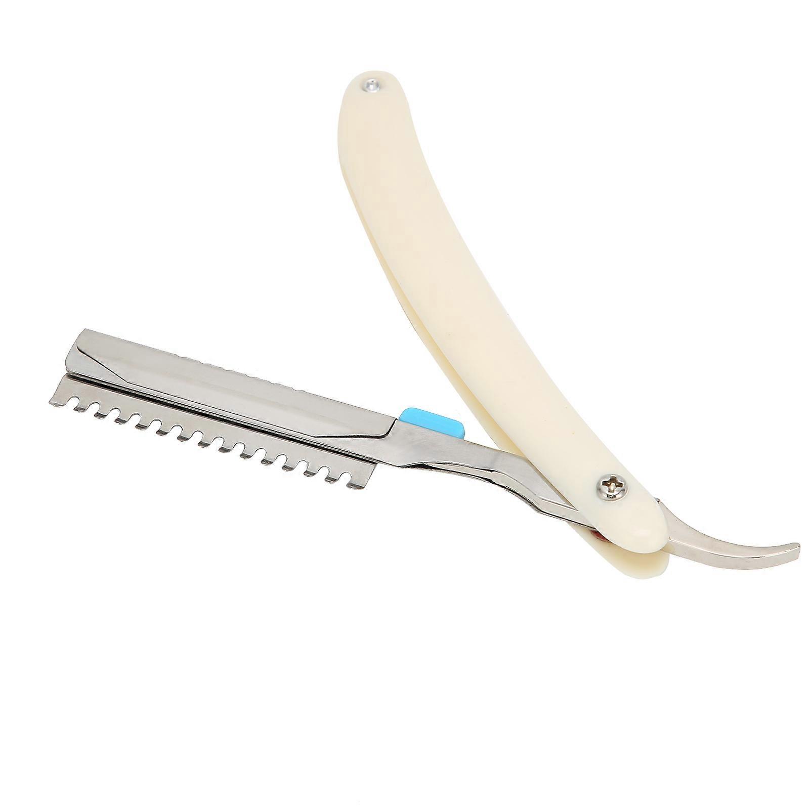 Stainless Steel Manual Shaving Blade Holder Folding Shaving Knife Rack for Salon
