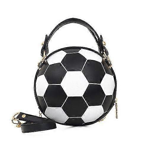 תיק כתף ארנק בצורת כדורסל לנשים תיק גוף מוצלב עור פו כדורישחור1pcs
