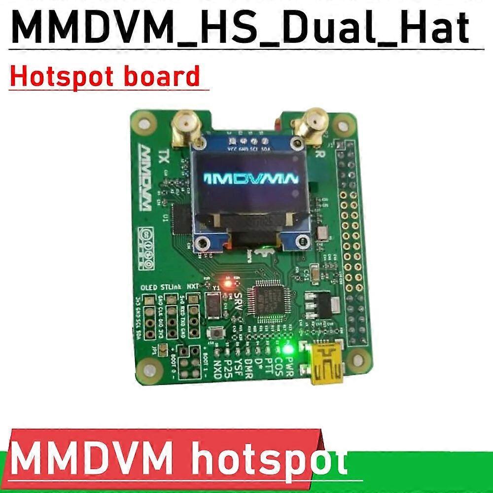 DYKB MMDVM _HS_Dual_Hat Duplex Hotspot Karte DRM C4FM P25 DSTAR RX TX UHF VHF für Raspberry Pi B+ 3B 3B+ 4B ZERO