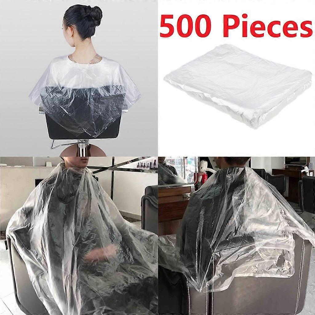 500 יחידות תספורת חד פעמית שמלות שכמיות יוניסקס שכמיות בד סינר בד