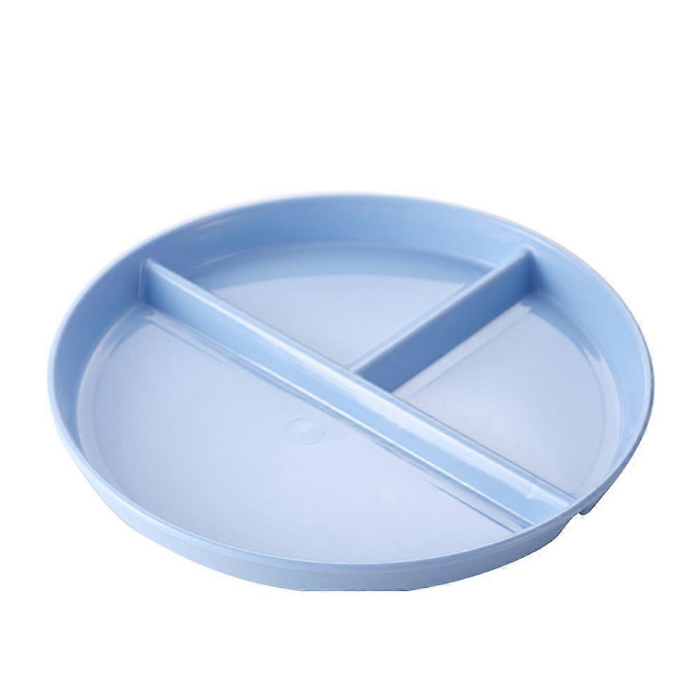 HOME Portion Control Plate,Reusable Plastic Divided Plate With 3 Compartments