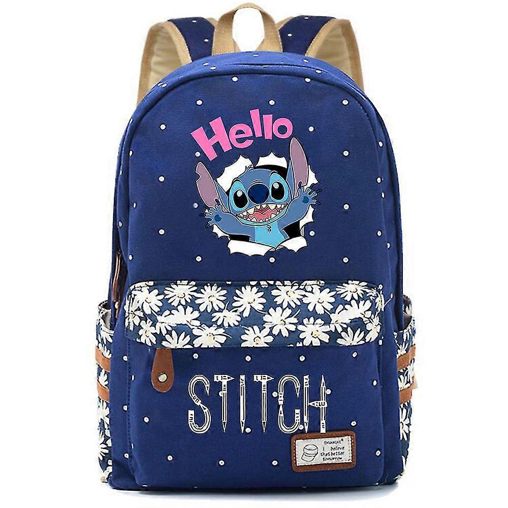 New Kawaii Disney Stitch Boy Girl Kids School Book Bags Women Bagpack Teenagers Schoolbags Canvas Travel Laptop Backpack