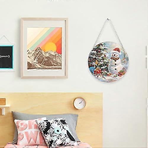 Christmas Diamond Art Hanging Kit – Snowman Crystal Gem Painting Pendant For Adults, DIY Ornament For Home Decor - View #11