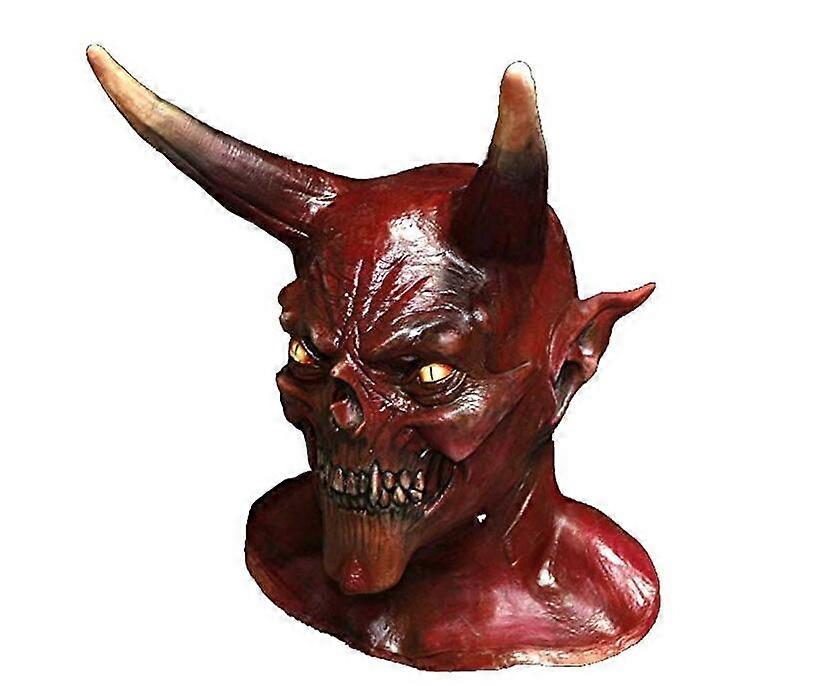 Máscara De Krampus Para Adultos – Disfraz De Demonio Y Cabra Con Látex Transpirable, Perfecta Para Carnaval, Halloween Y Cosplay