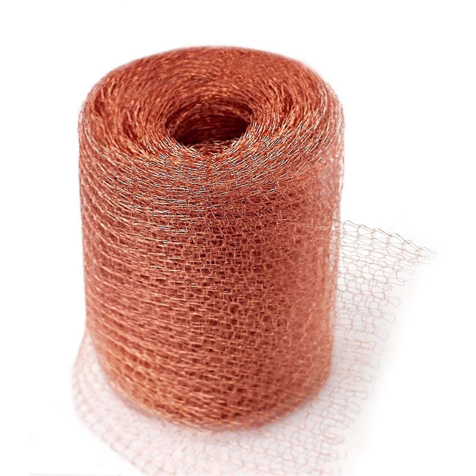 Pure Copper Mesh Rodent Pest Control, 20 Feet Fine Wire Mesh Roll For Mouse Hole Filler, Rat Snail Slug Deterrent