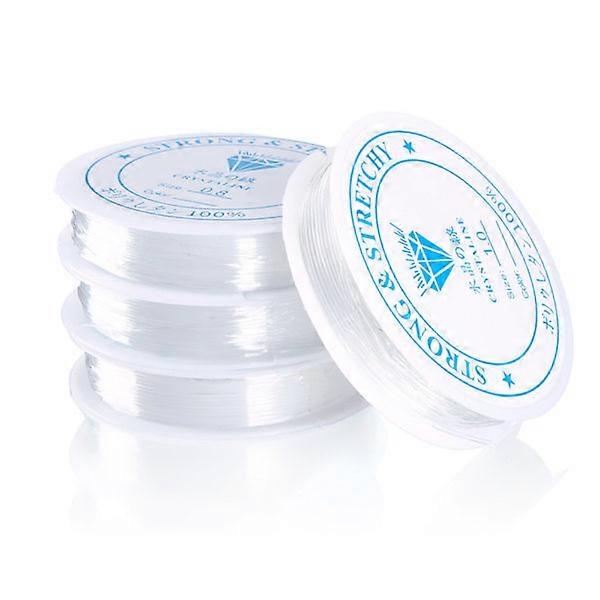 2-pack Transparent elastic thread for jewelry making