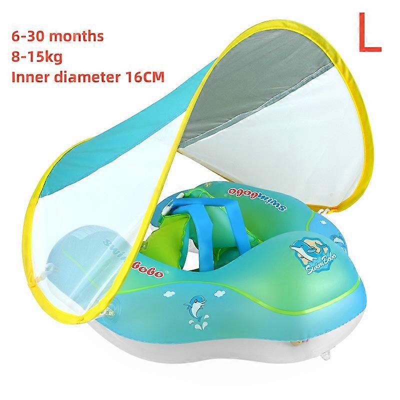 New Upgrades Baby Swimming Float Inflatable Infant Floating Kids Swim Ring Circle Bathing Summer Sunshade Toys Toddler Rings