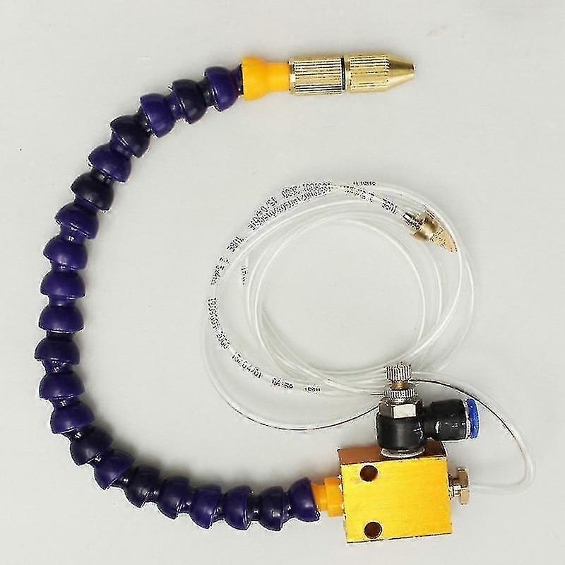 Cnc Lathe Lubrication Drill Grind Nozzle Air Pipe Spray Mist Coolant System Set