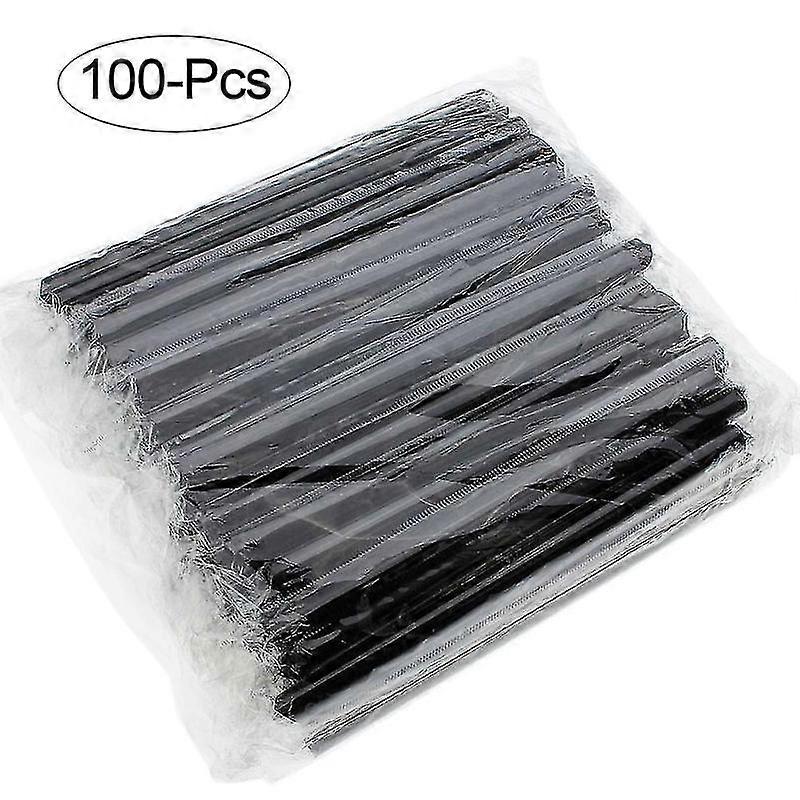 100pcs Fluorescent Plastic Bendable Drinking Straws Disposable Beverage Straws Wedding Decor Mixed Colors