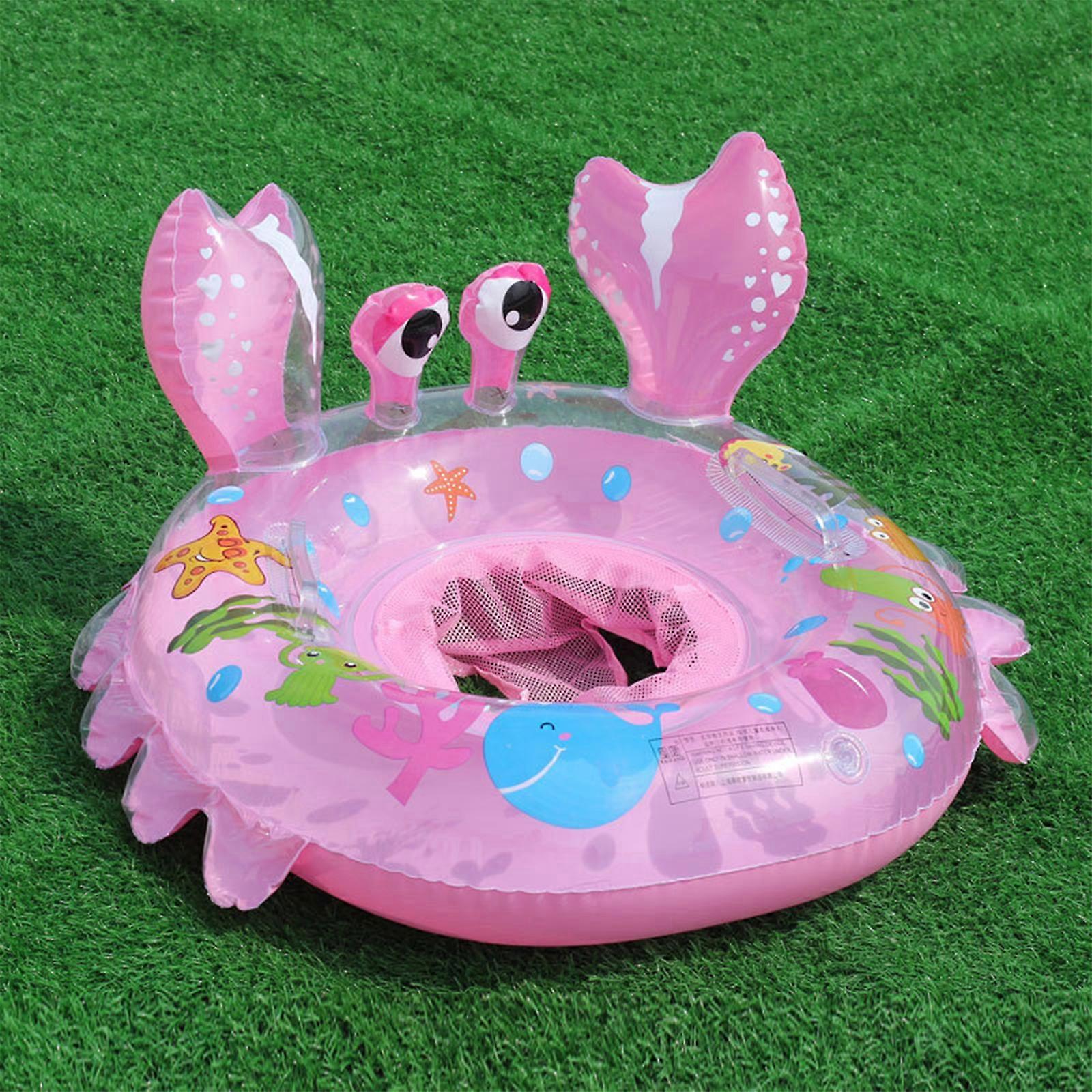 Baby Swimming Float, Inflatable Floatie Raft with Handle Safety Seat, Children Waist Float Ring, Infant Pool Swim Ring