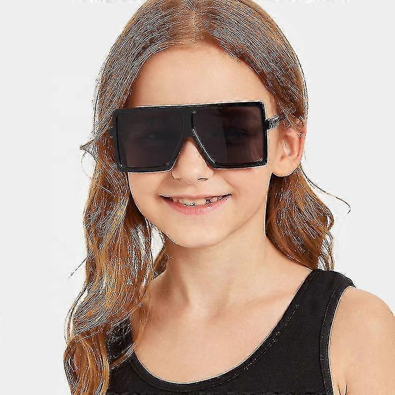 Really Cool Sunglasses For Kids Square Frames Age 6-10-yujia