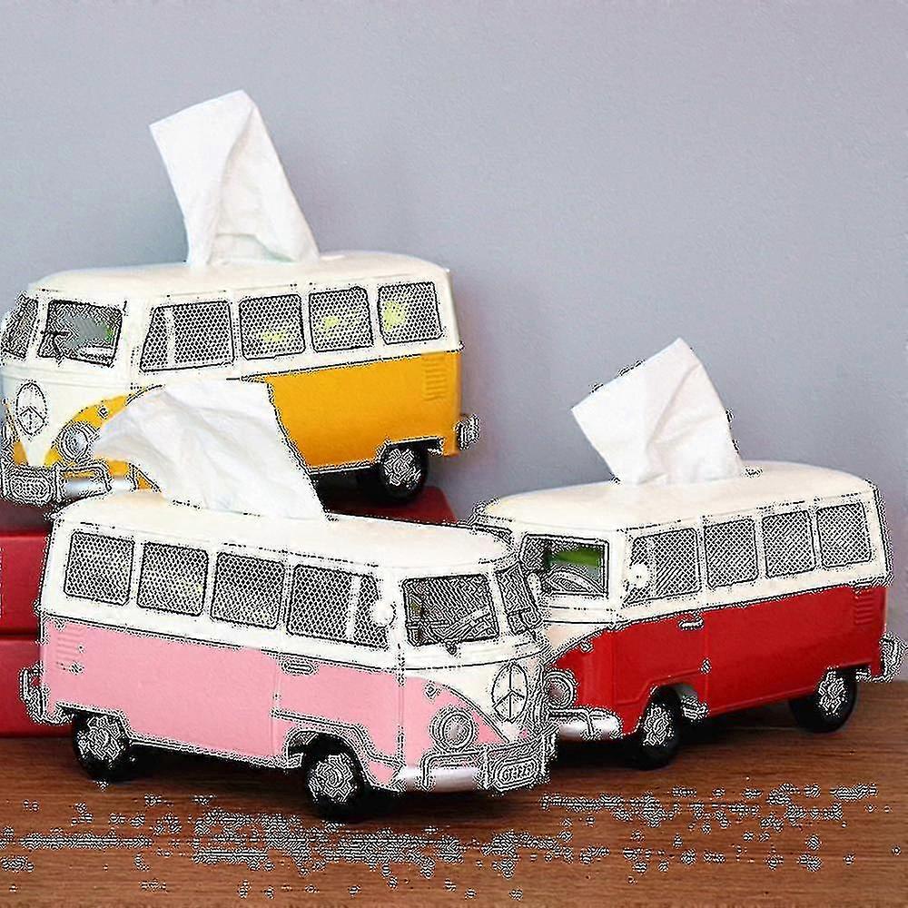 Creative Bus Taschentuchbox - Retro-Auto-Taschentuchhalter aus Schmiedeeisen