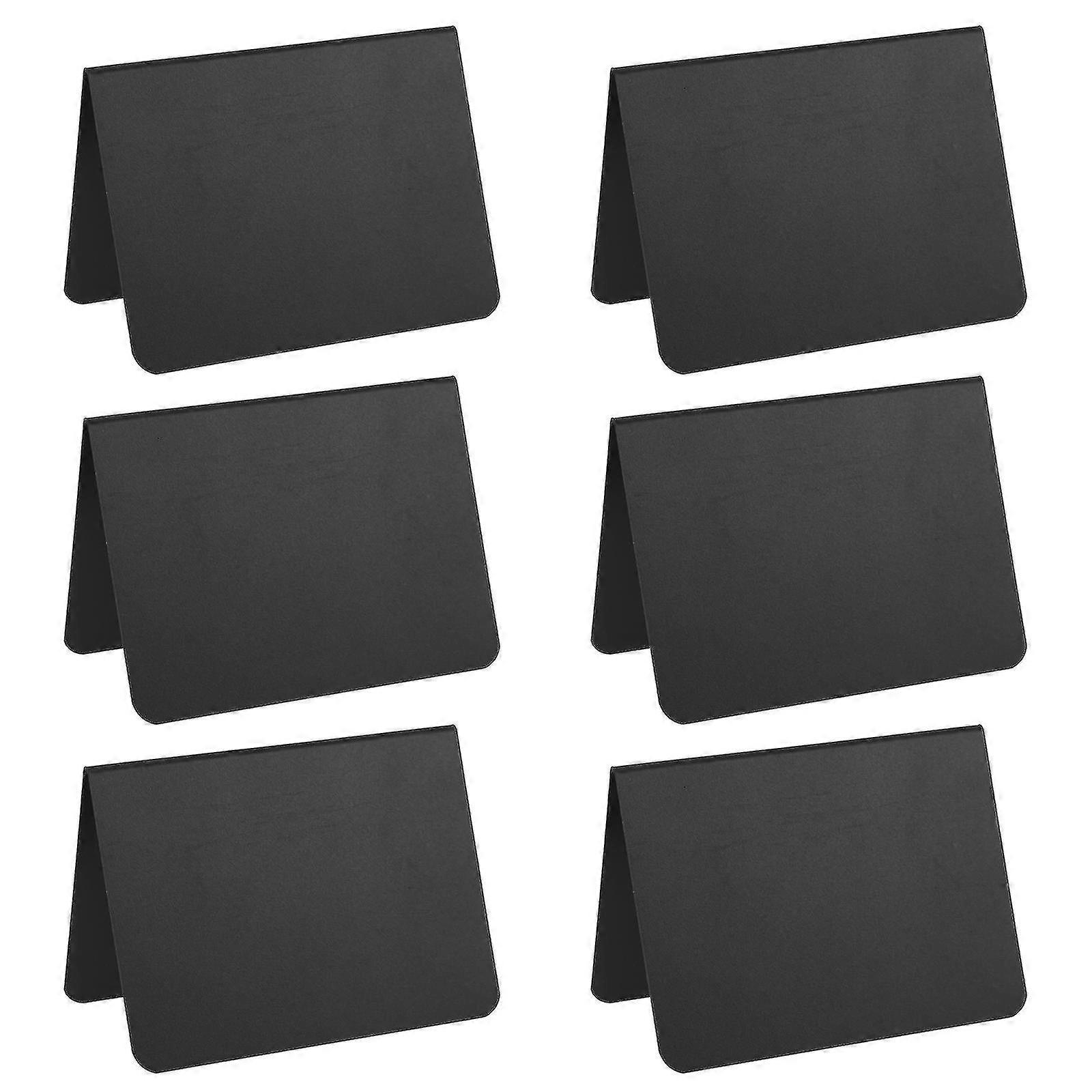 12pcs Tabletop Mini Chalkboards Sign Standing Type Small Double-side Blackboards-ZZY