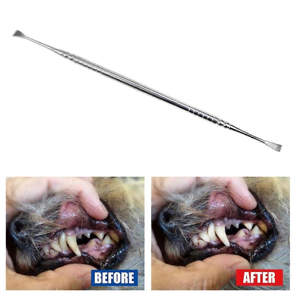 Pet Teeth Cleaning Tools 7 Inch Double for Head Tarter & Plaque Remover Tool