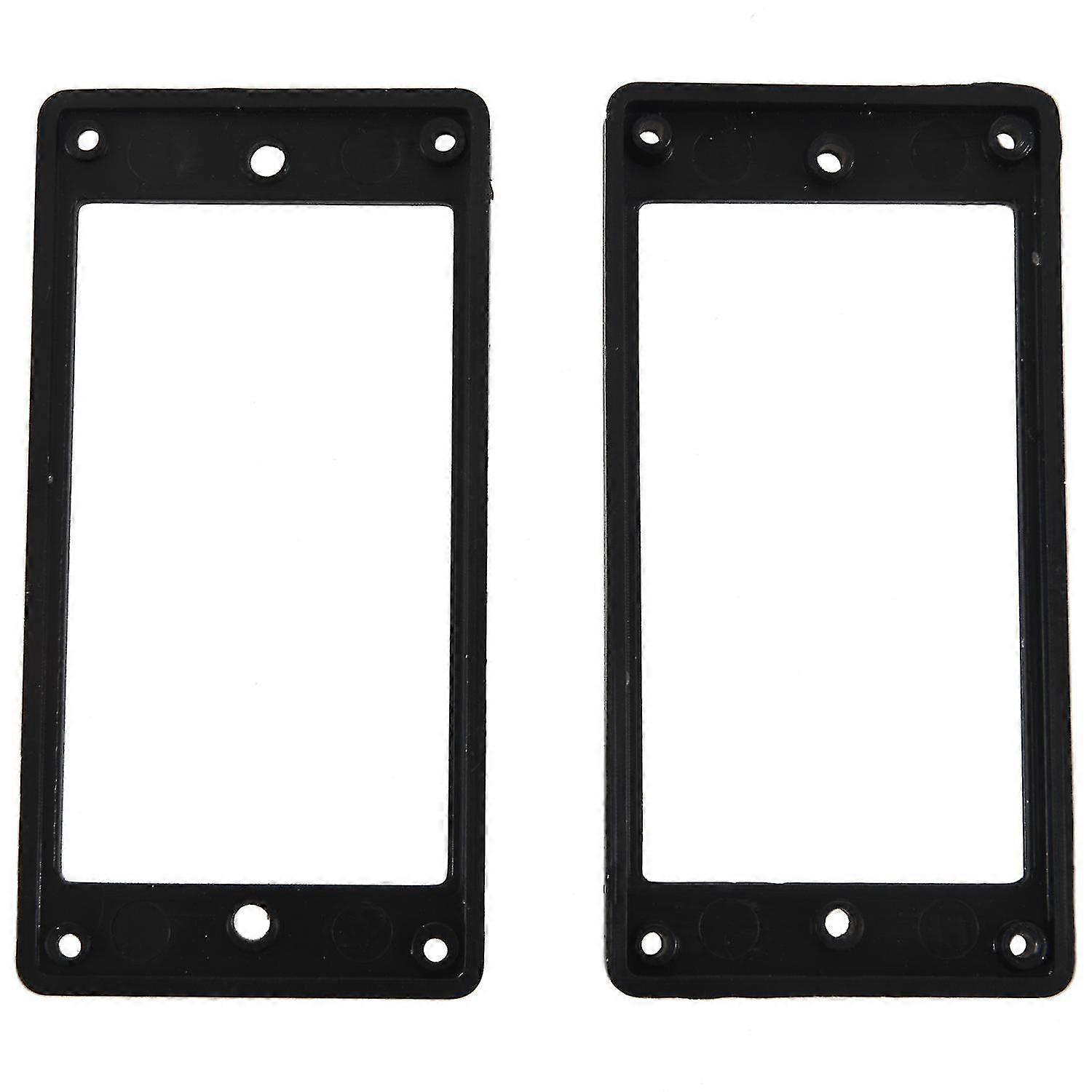 2pcs Flat Humbucker Pickup Mounting Ring Frame Abs For Electric Guitar