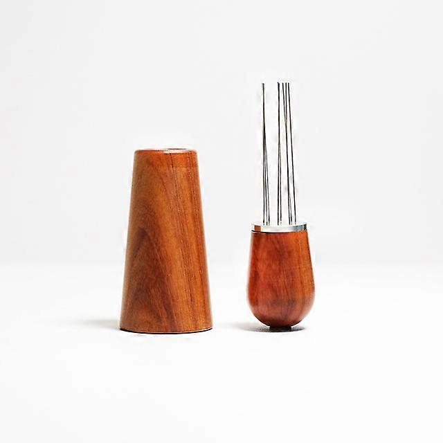 Espresso Coffee Stirrer Coffee Stirring Tool For Espresso Distribution Natural Wood Handle And Stand Professional Barista Tool