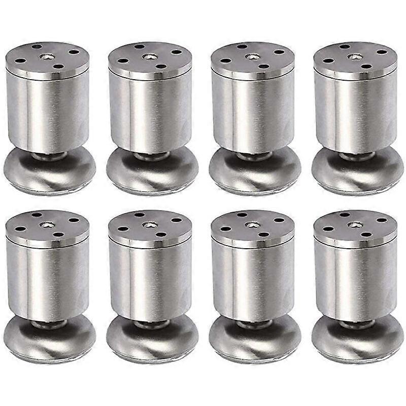 DWW-8 Pices Pieds de Meuble Rglable 8cm Pieds pour Table Lit avec Tapis en Caoutchouc et Vis